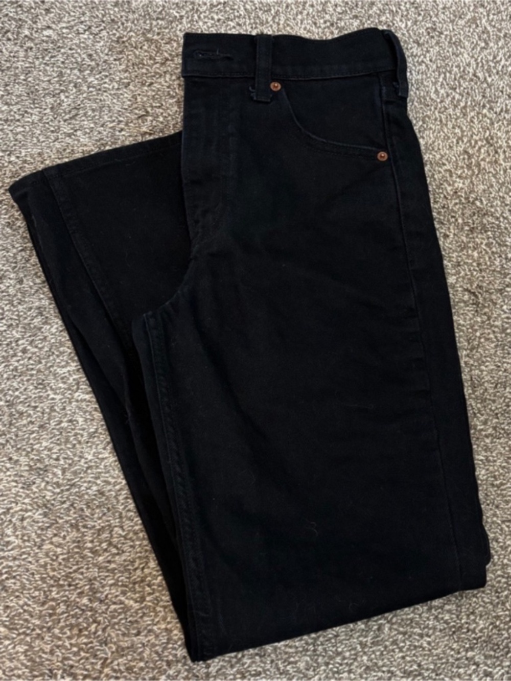 Abercrombie and fitch ultra high rise 90’s straight jean black - Picture 3 of 6
